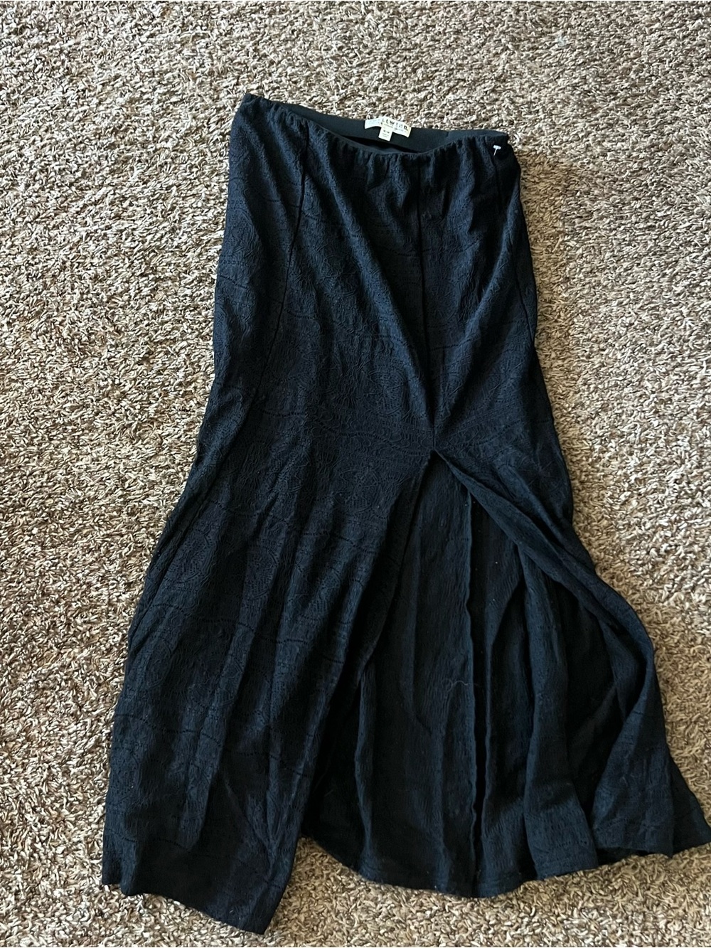Idyllwind Black Lace Maxi Skirt